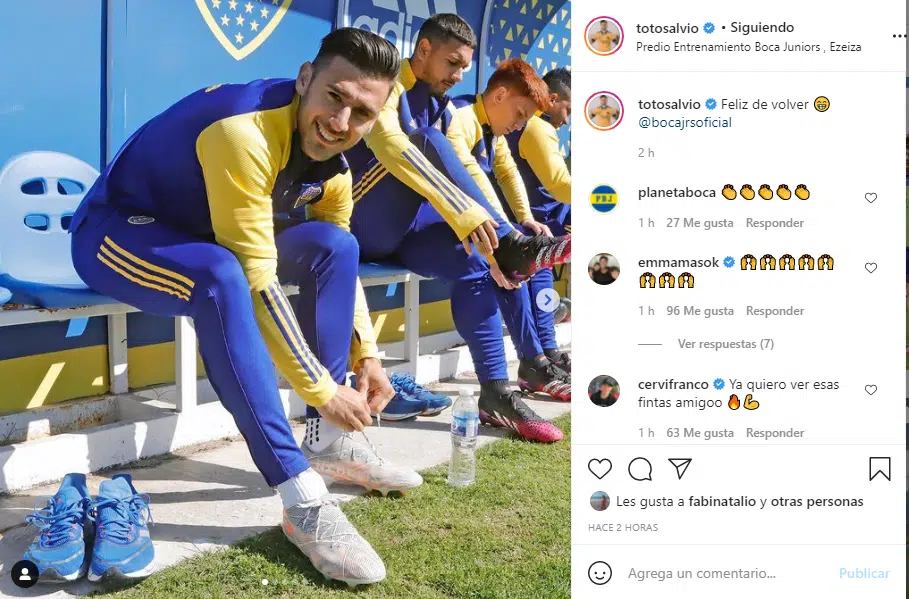 Imagen del jugador en su cuenta de Instagram.