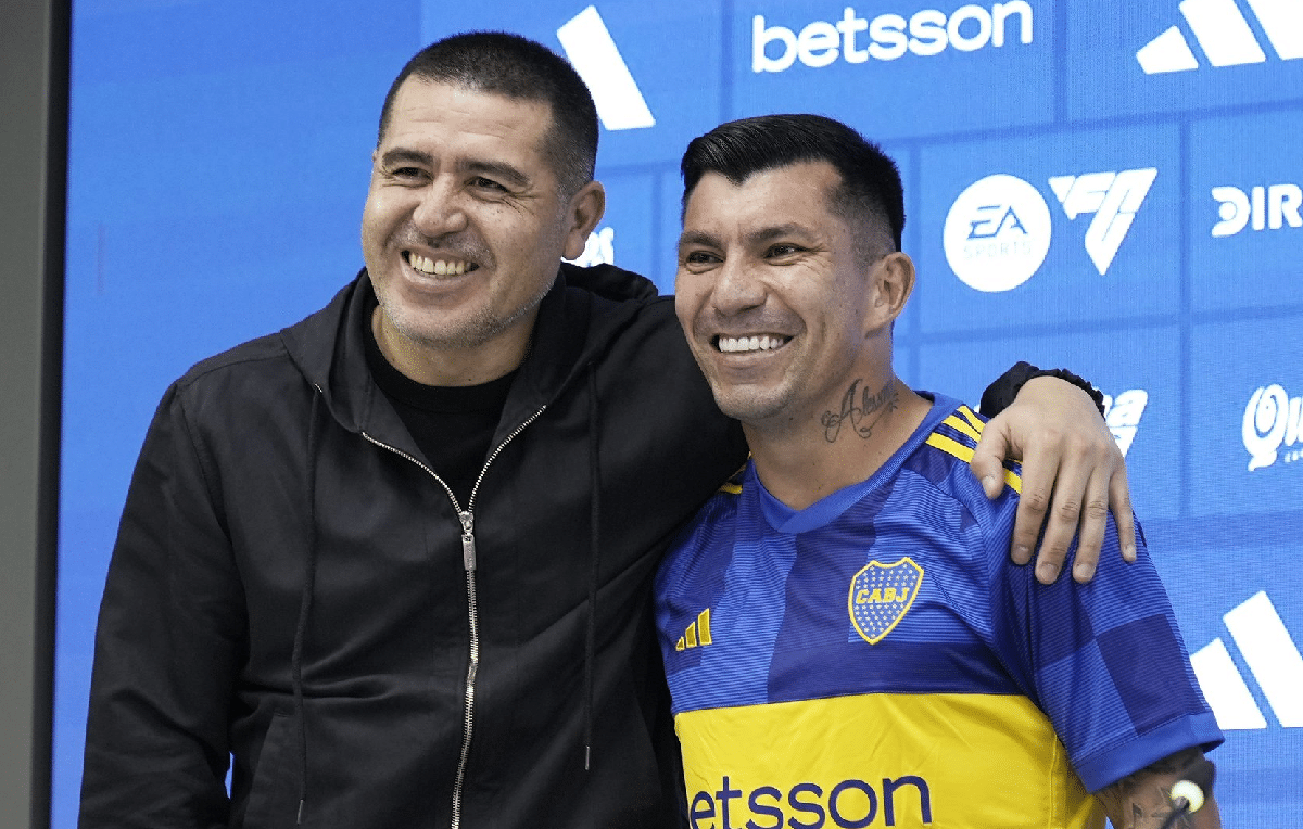 Gary Medel en Boca oficial