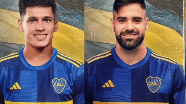 Brian Aguirre y Milton Giménez Boca -