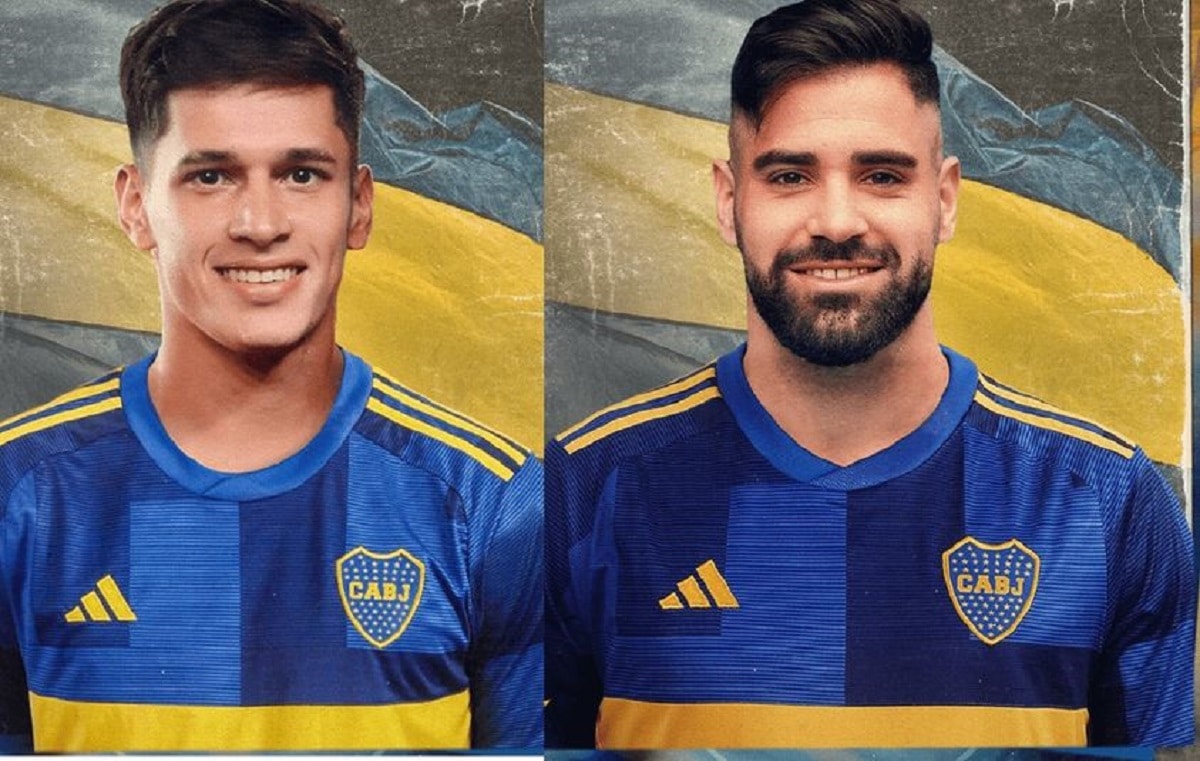 Brian Aguirre y Milton Giménez Boca -