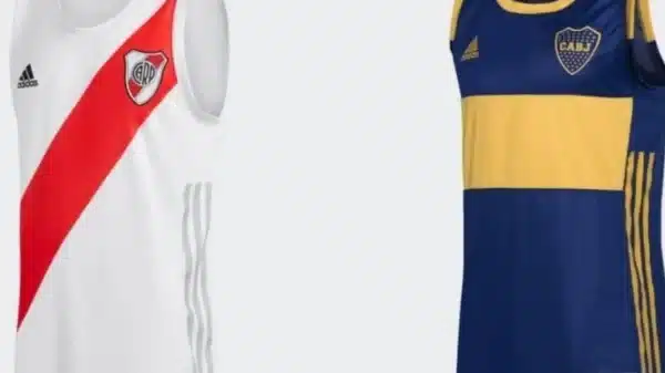 Camisetas de Boca y de River