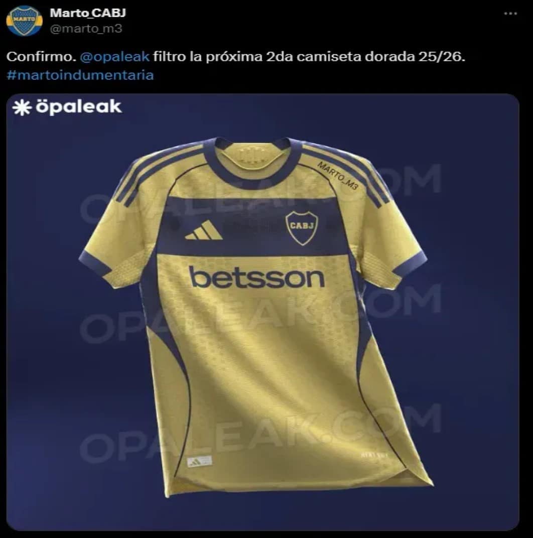 Camiseta alternativa Boca